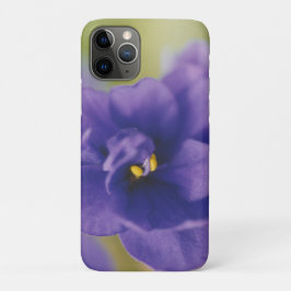 Capa Para iPhone 11 Pro Saintpaulia Violeta Africana Azul