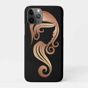 Capa Para iPhone 11 Pro Salão de Cabelo e Maquiagem de Rosa de Beleza Dou