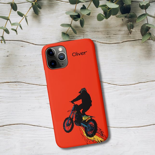 Capa Para iPhone 11 Pro Saltador de Motocross (Criador carregado)