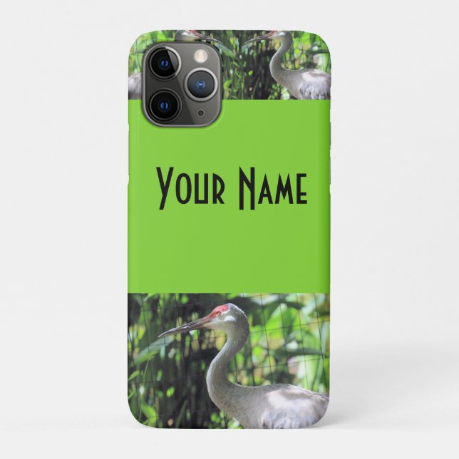 Capa Para iPhone 11 Pro Sandhill Crane (Verso)