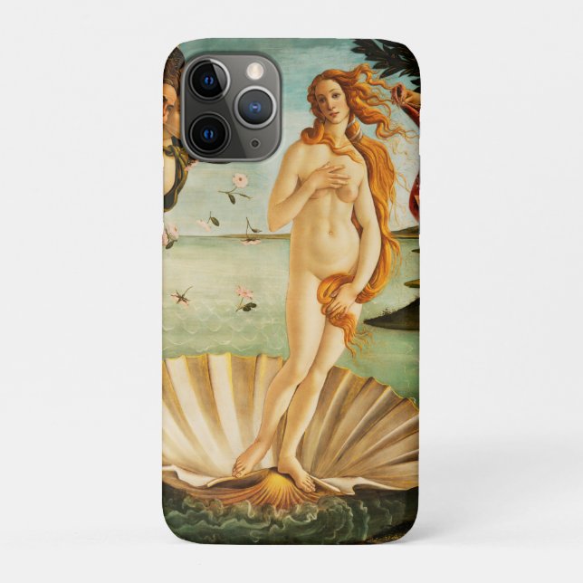 Capa Para iPhone 11 Pro Sandro Botticelli O Nascimento de Vênus Arte Fino (Verso)