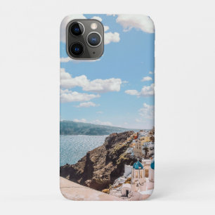 Capa Para iPhone 11 Pro Santorini, Grécia Beach House