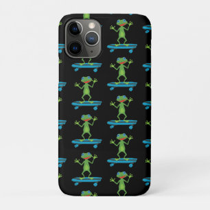Capa Para iPhone 11 Pro Sapo de Skateboard Engraçado Amante de os animais