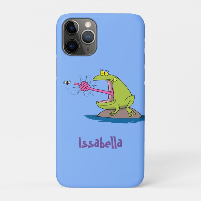 Capa Para iPhone 11 Pro Sapo engraçado e desenho animado (Verso)