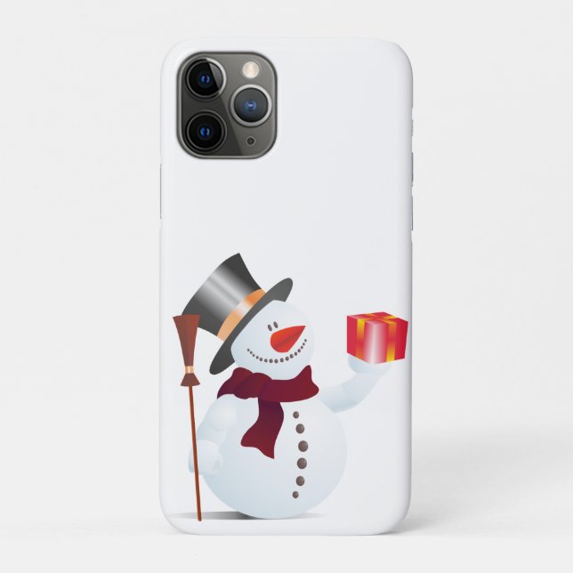 Capa Para iPhone 11 Pro Schneemann / Boneco de Neve para o Natal / Natal (Verso)