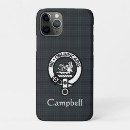 Capa Para iPhone 11 Pro Scottish Campbell Crest Crachá & Tartan