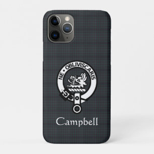 Capa Para iPhone 11 Pro Scottish Campbell Crest Crachá & Tartan 
