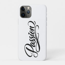 Capa Para iPhone 11 Pro Script de Paixão | Tipografia Minimalista Elegante