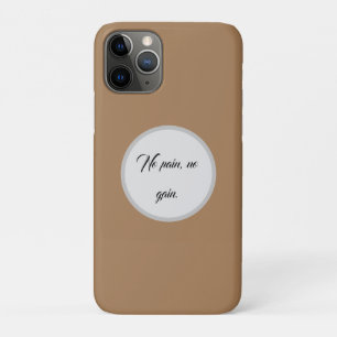 Capa Para iPhone 11 Pro Sem Dor Sem Ganho Citações de motivação de acade
