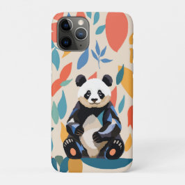 Capa Para iPhone 11 Pro Sentado Colorido Matisse Do Urso De Panda Inspirad