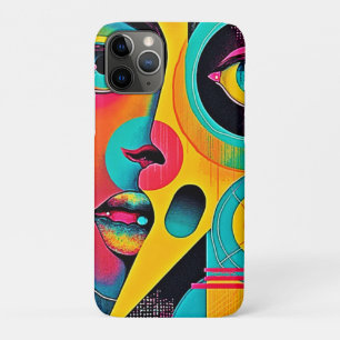 Capa Para iPhone 11 Pro Sentimentos Coloridos: Rosto Abstrato