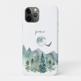 Capa Para iPhone 11 Pro Serene White Mountain Landscape Paz