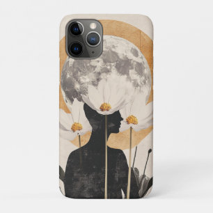 Capa Para iPhone 11 Pro Silhueta Lua - Elegância Boho Vintage