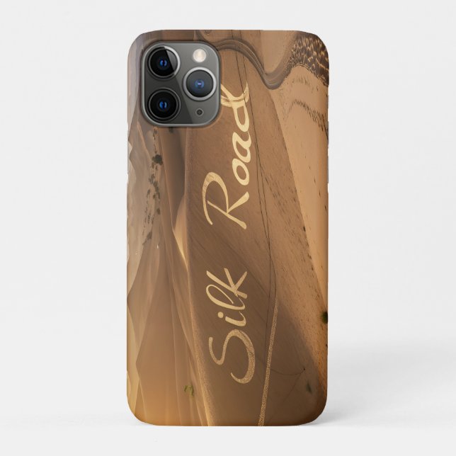 Capa Para iPhone 11 Pro Silk Road Desert Landscape Typography Art (Verso)