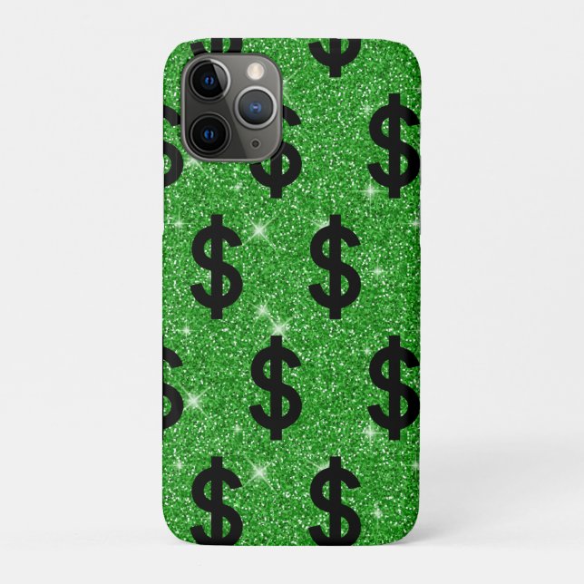Capa Para iPhone 11 Pro Símbolo de Dólar Preto Dinheiro Empreendedor Wall  (Verso)