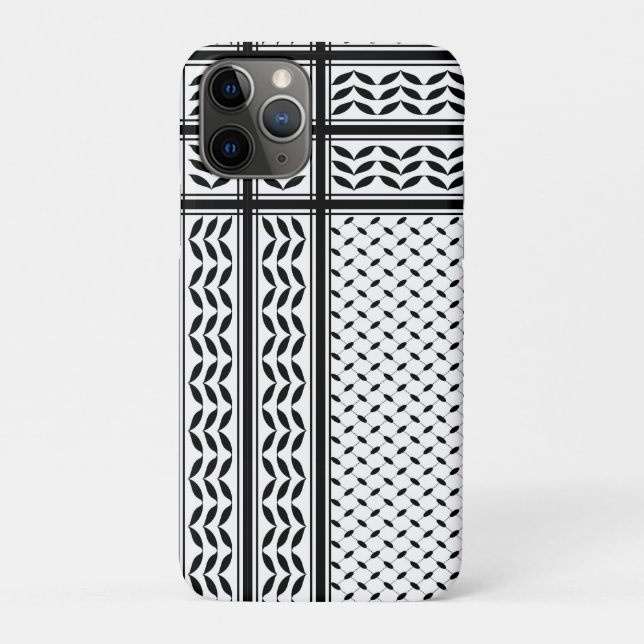 Capa Para iPhone 11 Pro Símbolo Keffiyeh do Padrão de Resistência Palestin (Verso)