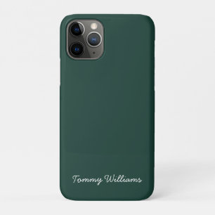Capa Para iPhone 11 Pro Simples Emerald Green Professional