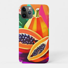 Capa Para iPhone 11 Pro Sliced Papaya Pop Art