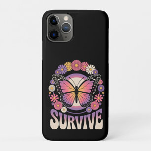 Capa Para iPhone 11 Pro Sobreviver Borboleta