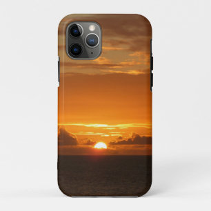 Capa Para iPhone 11 Pro Sol no Mar I - Via Tropical Laranja
