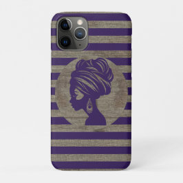 Capa Para iPhone 11 Pro Sophisticated Luxury African Caribbean Mudcloth