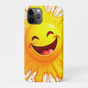 Capa Para iPhone 11 Pro Sorrisos de Sol: Explosão de Alegria