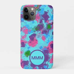 Capa Para iPhone 11 Pro Splatter de Abstrato de Mermaid