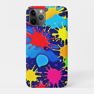 Capa Para iPhone 11 Pro Splatter de cor brilhante