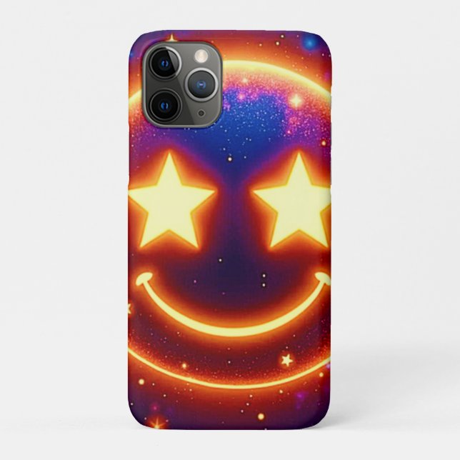 Capa Para iPhone 11 Pro Starry-Eyed Glow Emoji (Verso)