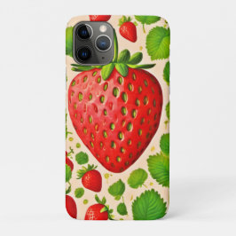 Capa Para iPhone 11 Pro Strawberry Dadaist Trabalho de arte