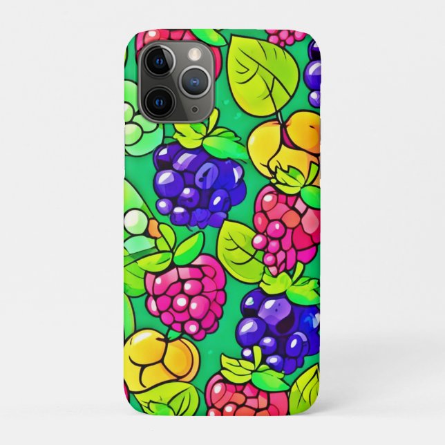 Capa Para iPhone 11 Pro Summer Berry Delight (Verso)