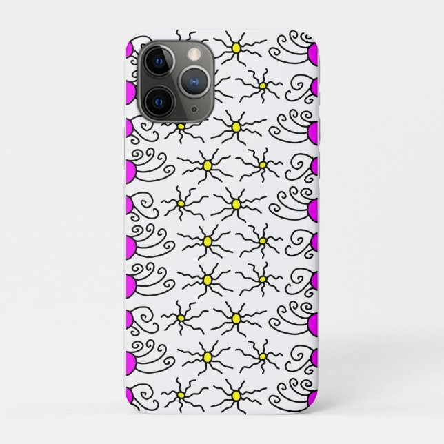 Capa Para iPhone 11 Pro Sun Doodle Art (Verso)