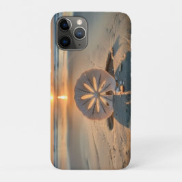 Capa Para iPhone 11 Pro Sunset atrás do Dólar de areia