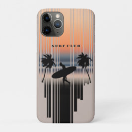 Capa Para iPhone 11 Pro Surfer Entrando Na Praia Ao Sunset | Clube do Surf