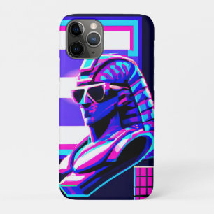Capa Para iPhone 11 Pro Synthwave Pharaoh
