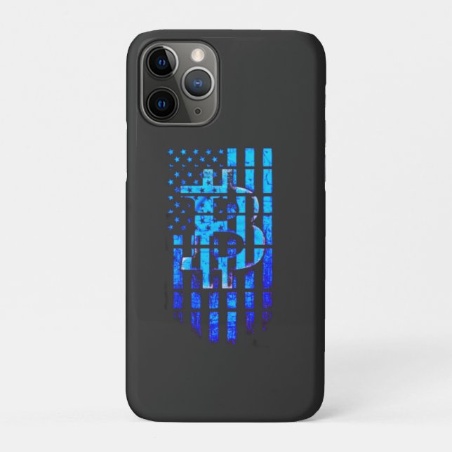 Capa Para iPhone 11 Pro T-shirt Blue Bitrate (Verso)