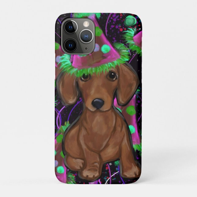 Capa Para iPhone 11 Pro Tachorro ou cão-salsicha (Verso)