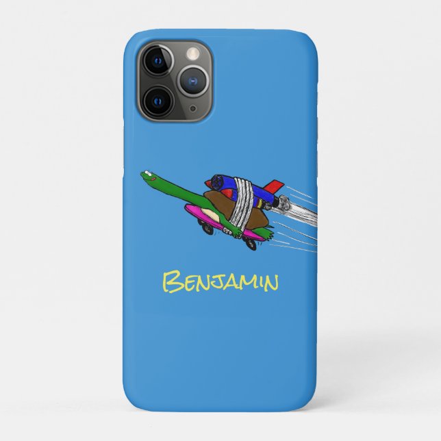 Capa Para iPhone 11 Pro Tartaruga voadora (Verso)