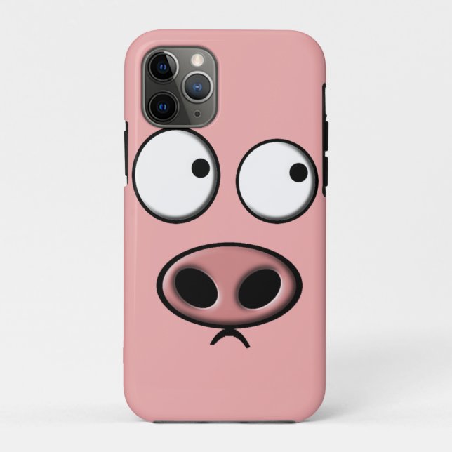 Capa Para iPhone 11 Pro Telefone do porco (Verso)