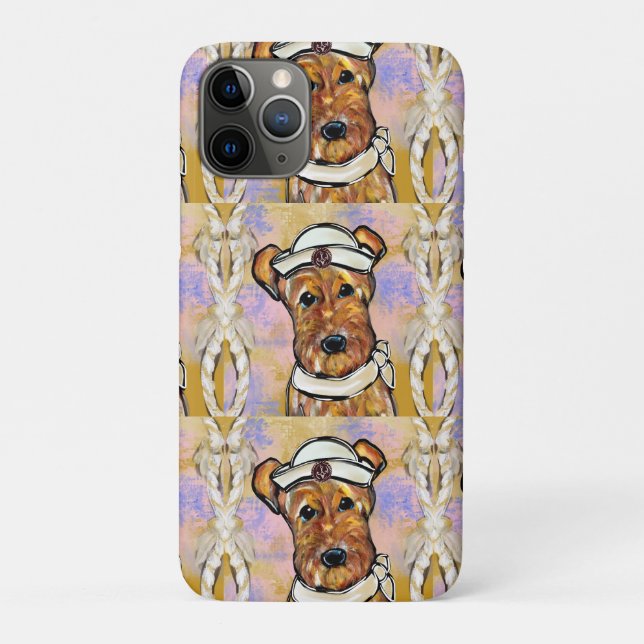 CAPA PARA iPhone 11 PRO TERRIER AIREDALE   (Verso)