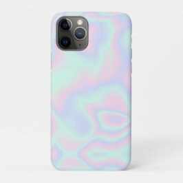 Capa Para iPhone 11 Pro Textura holográfica líquida falsa