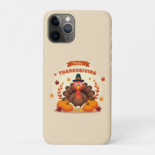 Capa Para iPhone 11 Pro Thanksgiving large chicken (Verso)