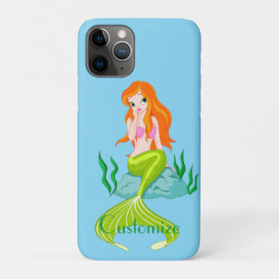 Capa Para iPhone 11 Pro Thunder_Cove da Sereia Vermelha Cuja Chave É Corta