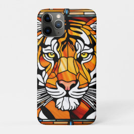 Capa Para iPhone 11 Pro Tigre-Arco-Íris-Arco-Íris-Impressão