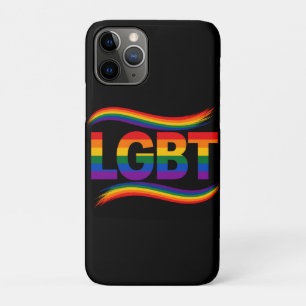 Capa Para iPhone 11 Pro Tipografia Arco-íris Orgulho LGBTQ+ Design