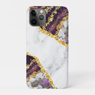 Capa Para iPhone 11 Pro Toalha de Praia com Pedra de Mármore de Luxo no In