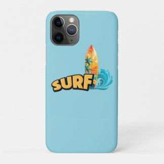Capa Para iPhone 11 Pro Toalha de Surf para Amantes de Surf 