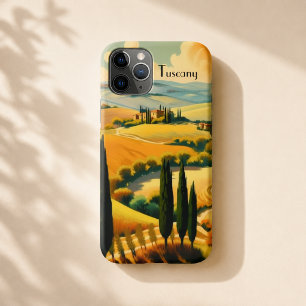 Capa Para iPhone 11 Pro Toscana Poster de viagens vintage, personalizável