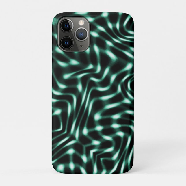 Capa Para iPhone 11 Pro Traços brancos ou cianos esbranquiçados excelentes (Verso)