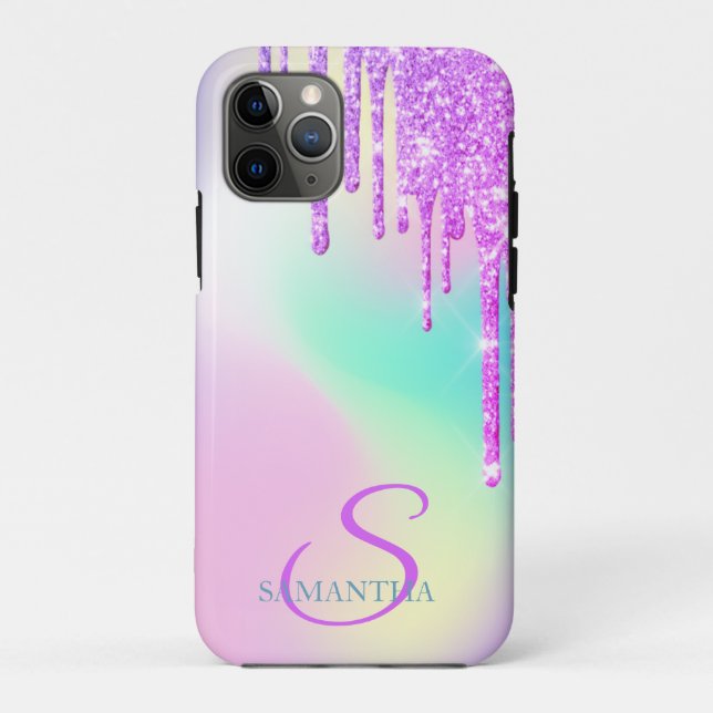 Capa Para iPhone 11 Pro Trendy Glitter Drives Holographic (Verso)
